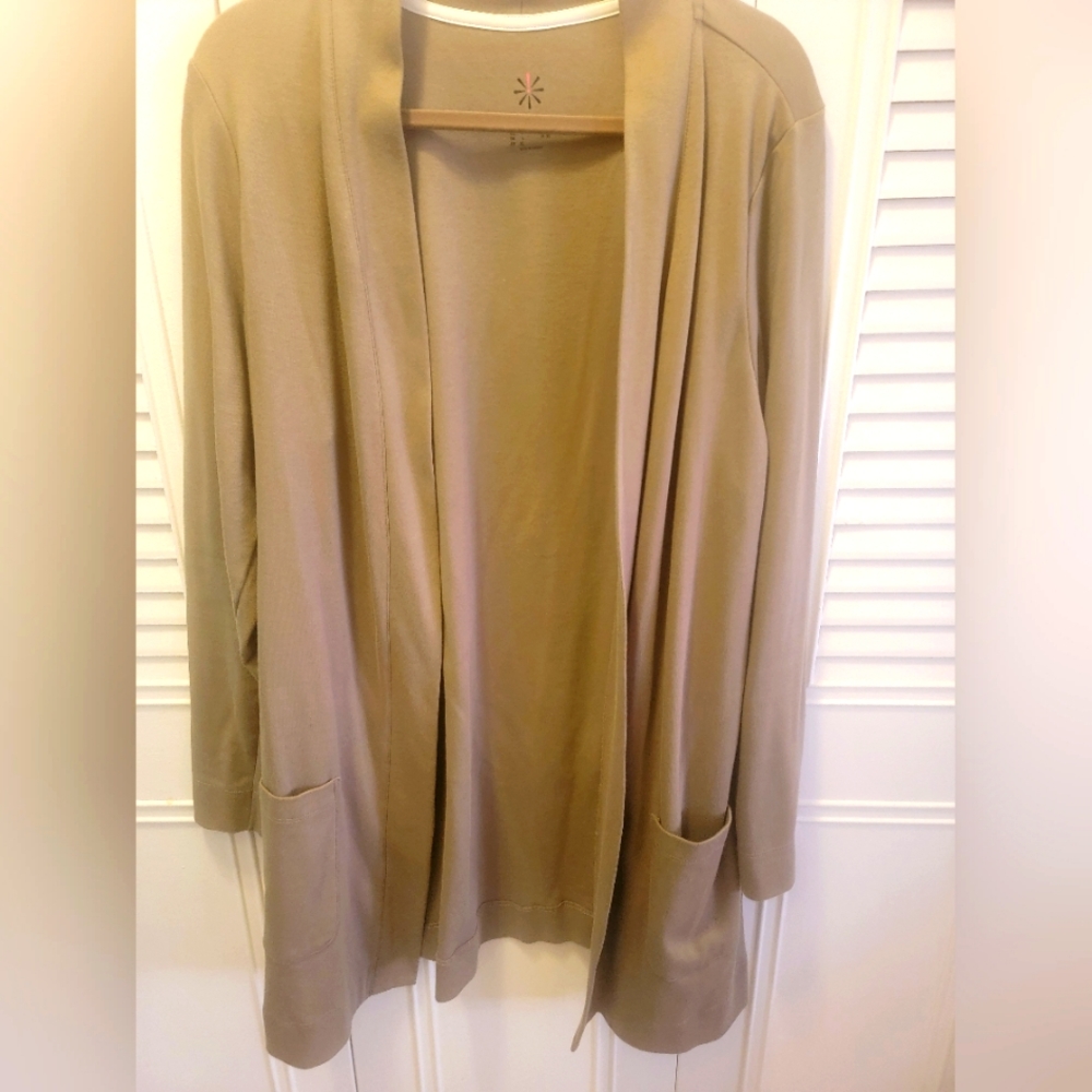 Issac Mizahi Pima cotton open cardigan